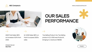 White And Yellow Clean Sales Presentation - Page 3