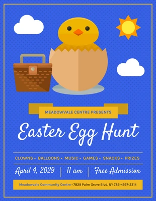 Free  Template: Easter Egg Hunt Event Flyer Template