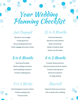 premium  Template: Elegant Wedding Checklist Infographic Template