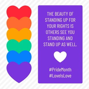 business  Template: Pride Month Quote Instagram Post