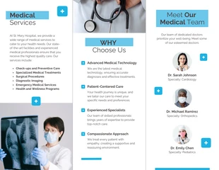 Blue Modern Medical Tri-fold Brochure - Page 2