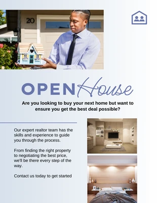 Free  Template: Botticelli Open House Flyer Template