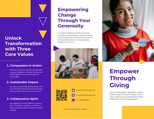 premium  Template: Bright Volunteering Charity Brochure Template