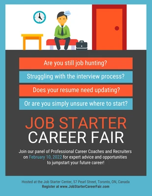 premium  Template: Job Fair Posting Example Flyer Template