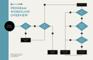 business  Template: Healthcare Workflow Diagram Template