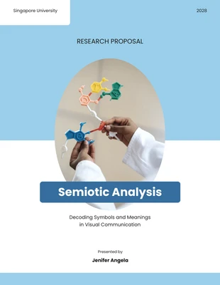 Free  Template: Semiotic Analysis Research Proposal Template