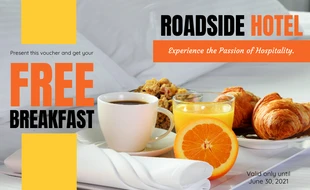 Free  Template: Free Hotel Breakfast Voucher