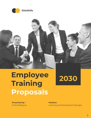 business  Template: Employee Training Proposal Template