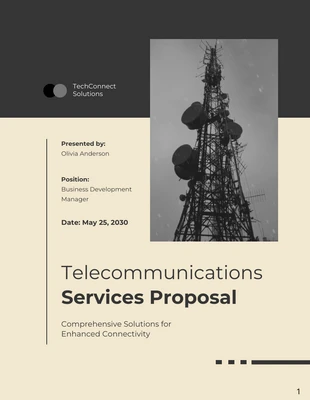 business  Template: Telecommunications Services Proposal Template