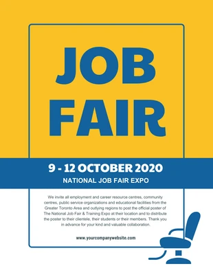 business  Template: National Job Fair Flyer Template