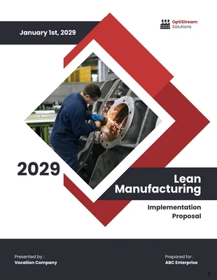 Free  Template: Lean Manufacturing Implementation Proposal Template