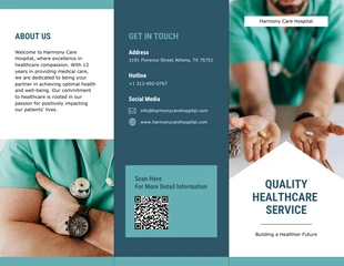 Free interactive Template: Soft Green Medical Tri-fold Brochure Template