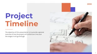 premium  Template: Simple Project Timeline Presentation Template