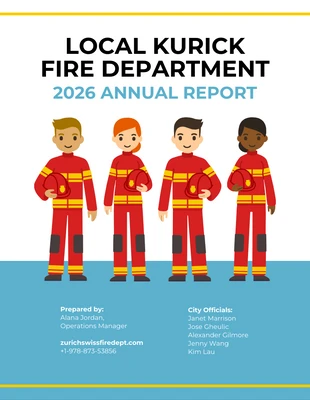 premium  Template: Fire Department Annual Report Template