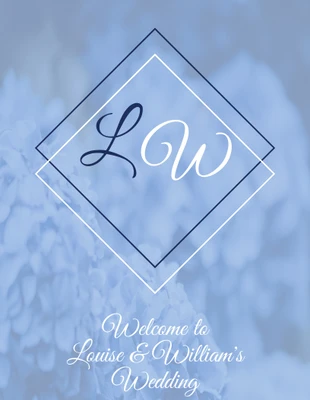 premium  Template: Spring Wedding Program Template