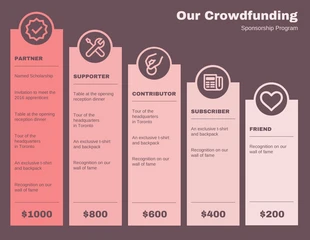 business  Template: Crowdfunding Sponsorship Program Infographic Template