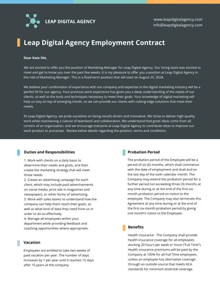 premium  Template: Employment Contract Template