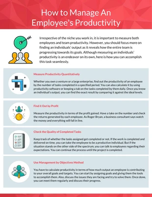 premium  Template: Managing Productivity Infographic Template