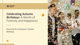 Free  Template: Celebrating Autumn Birthday Presentation