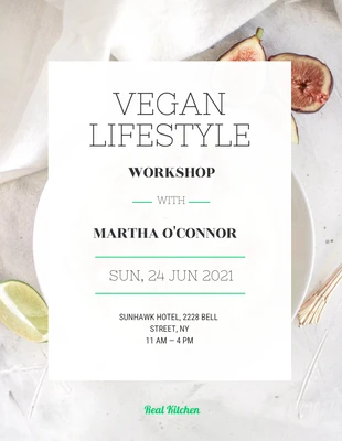 premium  Template: Vegan Lifestyle Event Poster