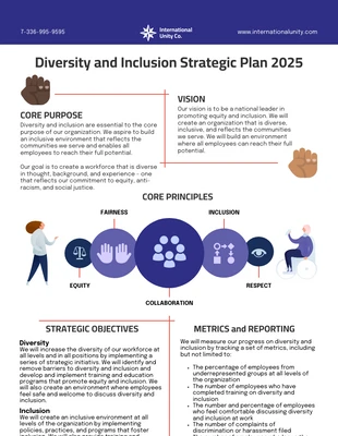 premium  Template: Diversity Plan Template