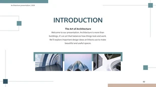 White Pastel Green Minimalist Geometric Architecture Presentation - Page 2