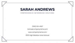 White Professional Photo Networking Business Card - Page 2