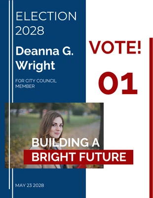 Free  Template: Flyers Example For Election Template