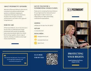 business interactive Template: Professional Legal Tri-fold Brochure Template