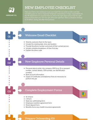 business  Template: New Hire Orientation Schedule Checklist Template