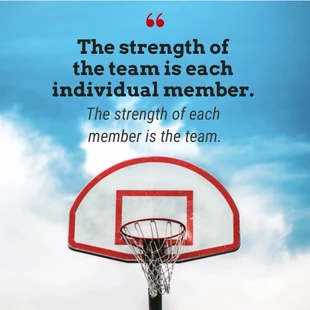 Free  Template: Team Instagram Quote