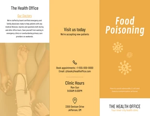 business  Template: Consumer Health Informational Tri Fold Brochure Template