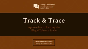 Free  Template: Tobacco Trade Government Policy Presentation Template