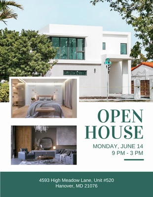 Free  Template: Open House Photos Flyer Template