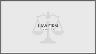 Free  Template: Light Grey Professional Lawyer Business Card