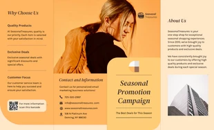 Free  Template: Seasonal Promotion Campaign Brochure Template