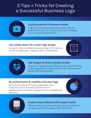 premium  Template: Logo Design Tips Infographic Template