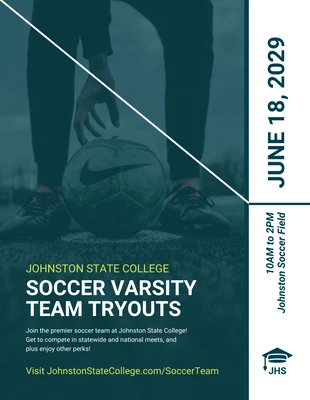 premium  Template: Soccer Recruiting Flyer Template