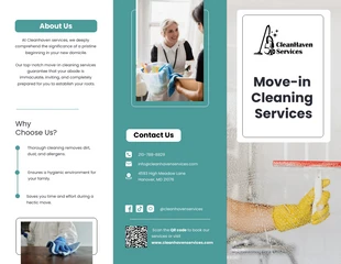 business interactive Template: Move-in Cleaning Services Brochure Template