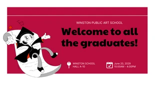 Free  Template: Illustration Graduation Ceremony Presentation Template