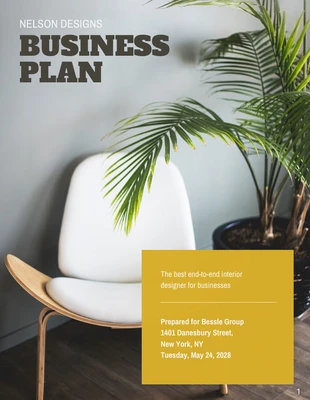 Free  Template: Interior Design Business Plan PDF Template