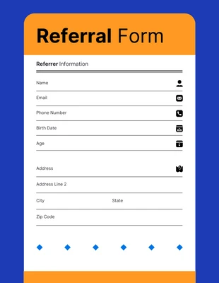 Free  Template: Referral Lead Generation Form Template