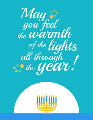 Free  Template: Hanukkah Card