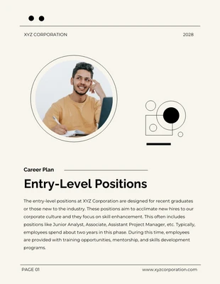 Free  Template: Modern Career Plan Template