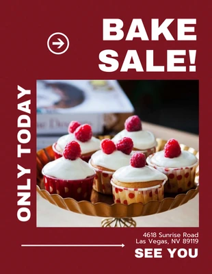 Free  Template: Simple Bake Sale Flyer Template