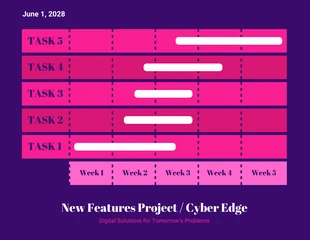 Free  Template: Weekly Project Gantt Chart Template