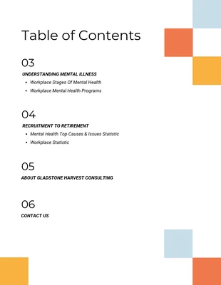 premium  Template: Simple White Paper Table of Contents Template