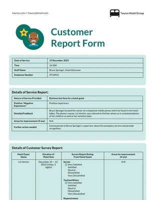 Free  Template: Survey Report Format Template