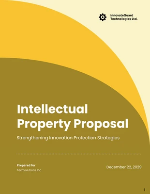 Free  Template: Intellectual Property Legal Proposal Template