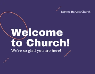 Free  Template: Church Greeting Presentation Template